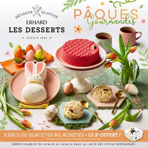 desserts de paques 2025 erhard