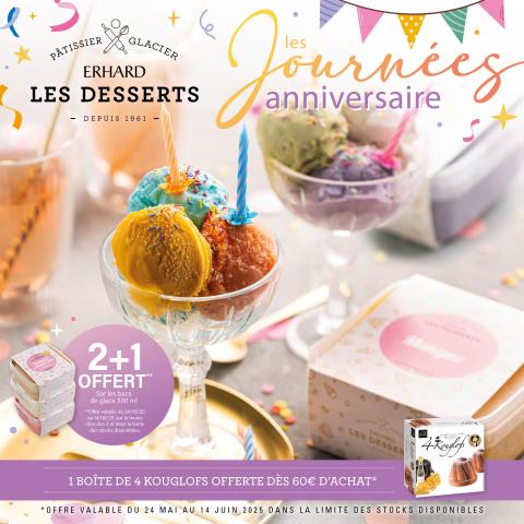 Offres promotionnelles Anniversaire Erhard 2025