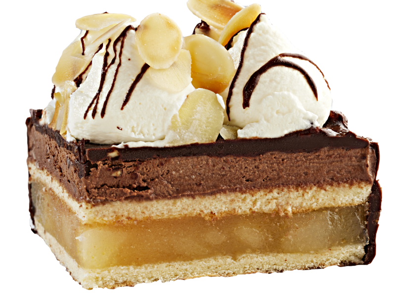 Entremets poire chocolat Élodie Condemi erhard pâtissier glacier coupe