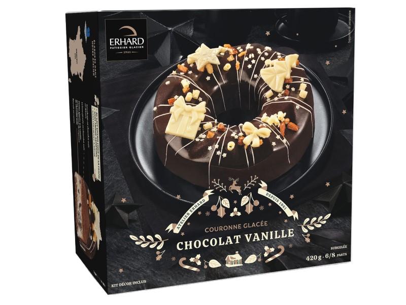 Couronne glacée chocolat vanille étui