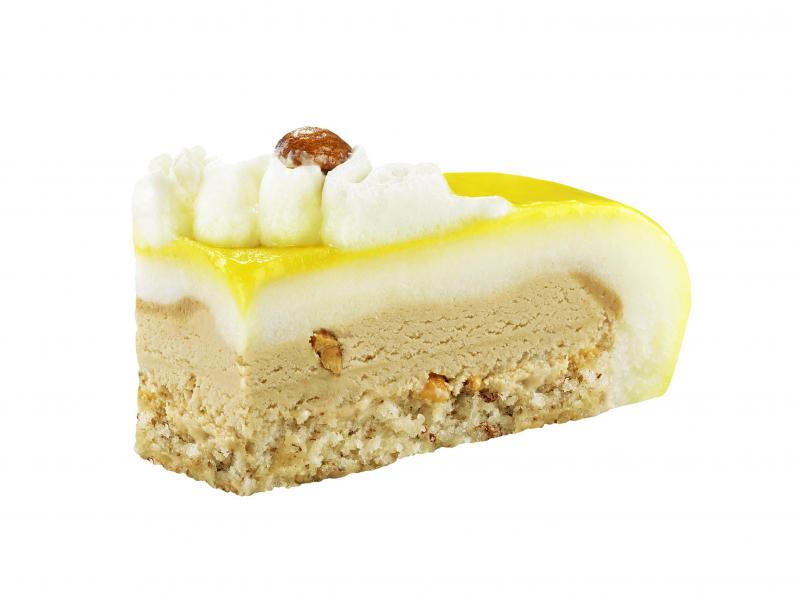Entremets citron noisette Élodie Condemi erhard pâtissier glacier coupe