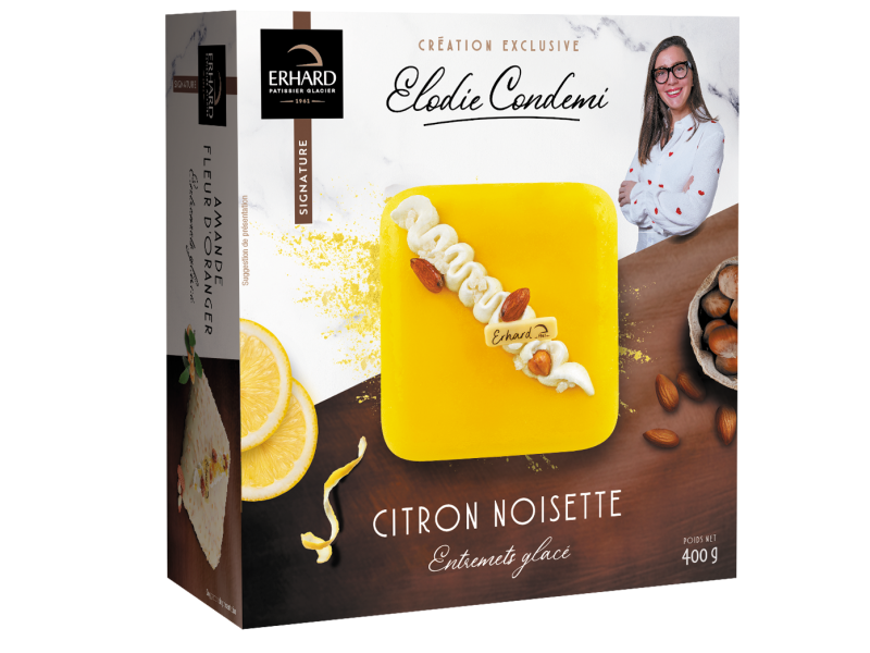 Entremets glacé Citron Noisette Élodie Condemi