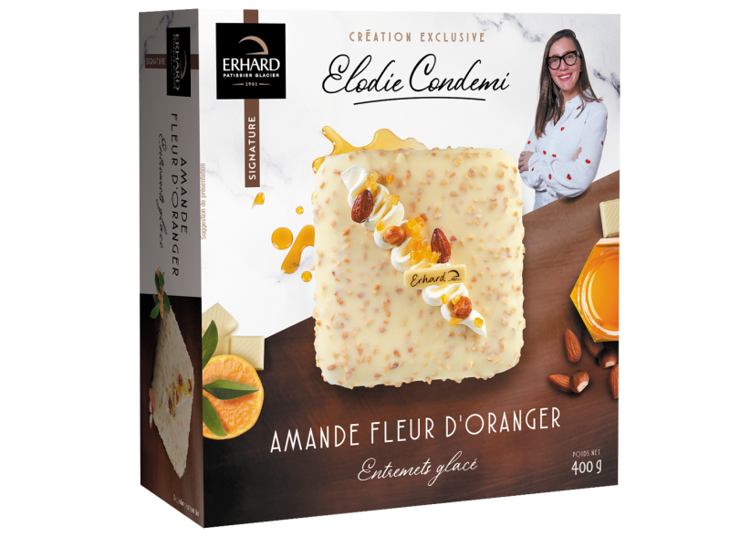 Entremets glacé Amande Fleur d'Oranger Élodie Condemi